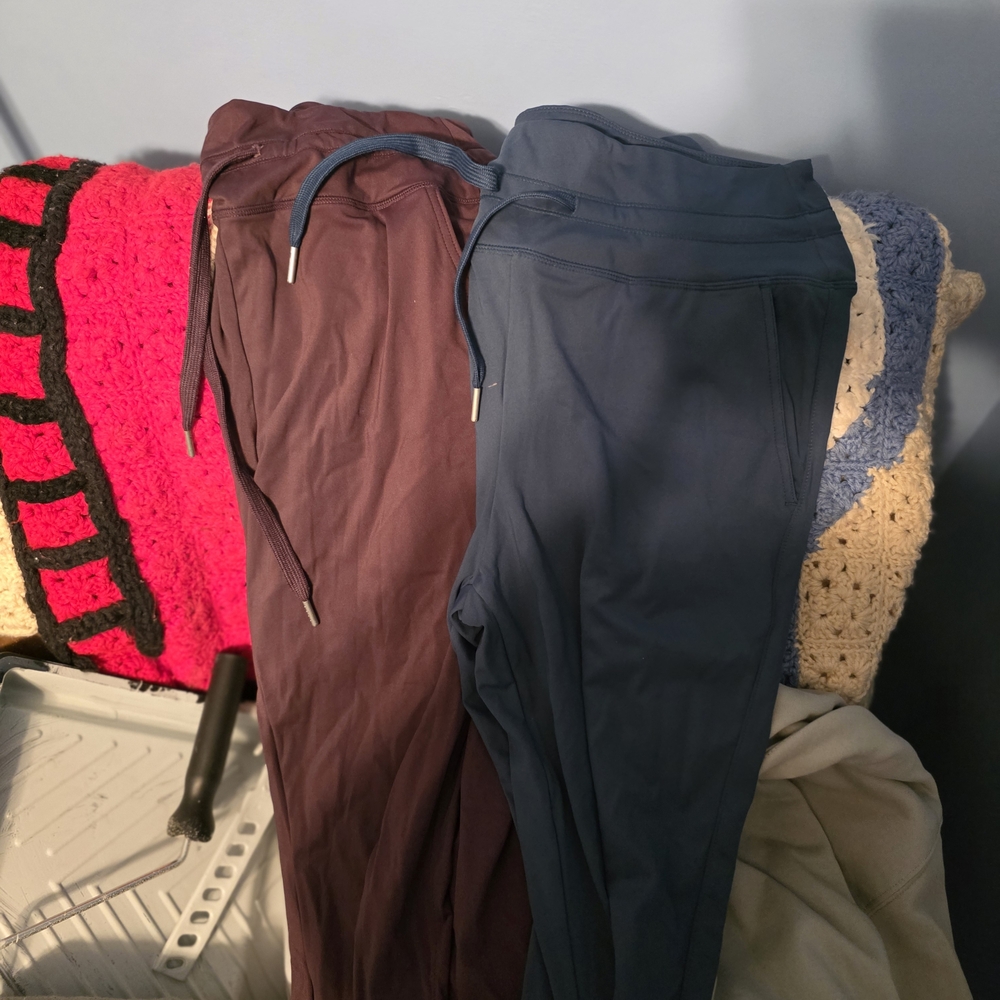 Blue and Brown Jogger Pants